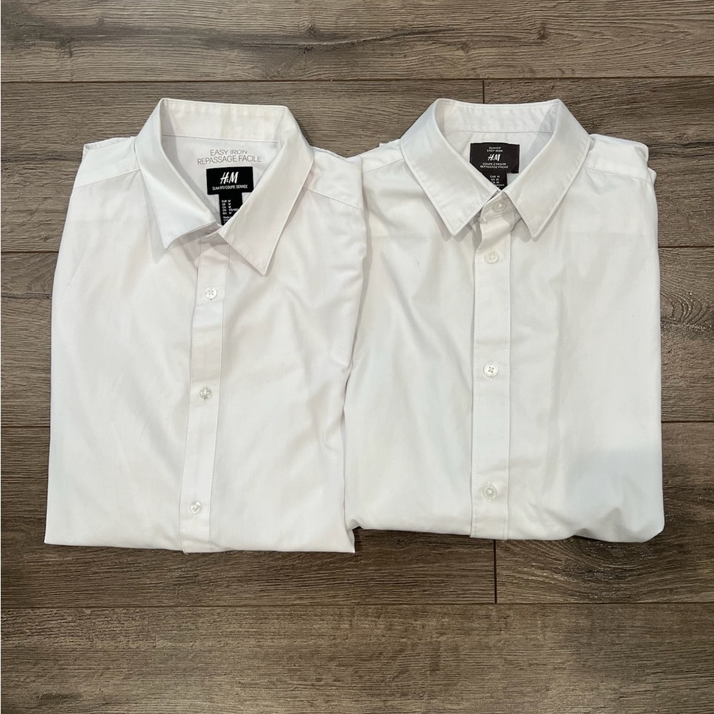 H&M White Dress Shirts for Men